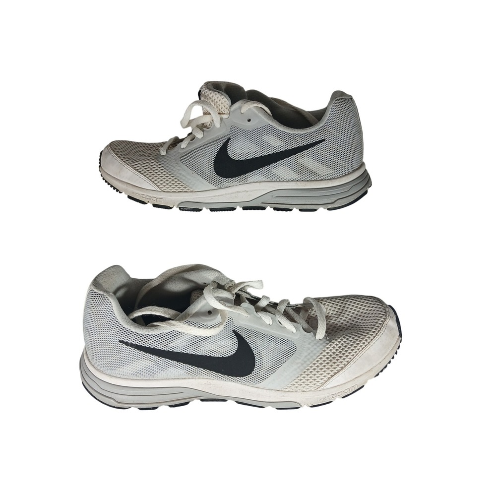 Nike Zoom Fly White Grey Black Running‎ Shoes 652829-100 Mens 8 Womens 9.5